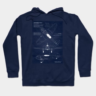 Lavochkin La5 Blueprint Hoodie